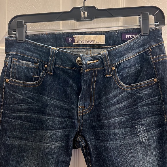 ViGoss Dark Blue Denim Jeans - Picture 7 of 13